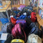 Die gesammelten Rucksäcke